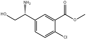 METHYL 5-[(1R)-1-AMINO-2-HYDROXYETHYL]-2-CHLOROBENZOATE Structure