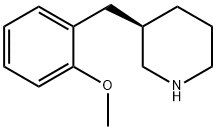 Piperidine, 3-[(2-methoxyphenyl)methyl]-, (3R)- Structure