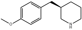 Piperidine, 3-[(4-methoxyphenyl)methyl]-, (3R)- Structure