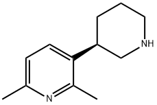 (R)-2,6-dimethyl-3-(piperidin-3-yl)pyridine 구조식 이미지