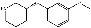 Piperidine, 3-[(3-methoxyphenyl)methyl]-, (3S)- Structure