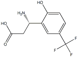 (S)-3-AMINO-3-(2-HYDROXY-5-(TRIFLUOROMETHYL)PHENYL)PROPANOIC ACID Structure