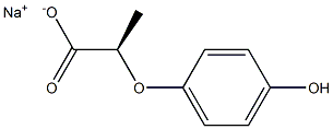 sodium (2R)-2-(4-hydroxyphenoxy)propanoate Structure