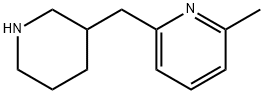 Pyridine, 2-methyl-6-(3-piperidinylmethyl)- Structure