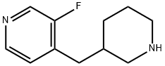 Pyridine, 3-fluoro-4-(3-piperidinylmethyl) Structure