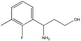 3-AMINO-3-(2-FLUORO-3-METHYLPHENYL)PROPAN-1-OL Structure