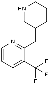 Pyridine, 2-(3-piperidinylmethyl)-3-(trifluoromethyl)- Structure