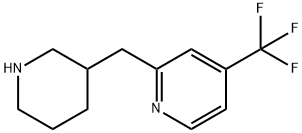 Pyridine, 2-(3-piperidinylmethyl)-4-(trifluoromethyl)- Structure