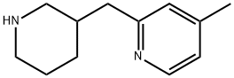 Pyridine, 4-methyl-2-(3-piperidinylmethyl)- Structure