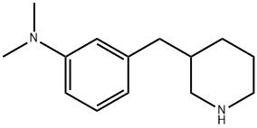 Benzenamine,N,N-dimethyl-3-(3-piperidinylmethyl)- Structure
