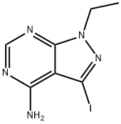 1H-Pyrazolo[3,4-d]pyrimidin-4-amine, 1-ethyl-3-iodo- Structure