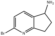 2-bromo-6,7-dihydro-5H-cyclopenta[b]pyridin-5-amine Structure