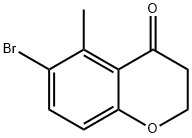 6-BROMO-5-METHYLCHROMAN-4-ONE Structure