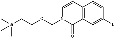 2-((2-(trimethylsilyl)ethoxy)methyl)-7-bromoisoquinolin-1(2H)-one Structure