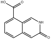 3-hydroxyisoquinoline-8-carboxylic acid 구조식 이미지