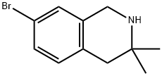 7-bromo-3,3-dimethyl-1,2,3,4-tetrahydroisoquinoline 구조식 이미지