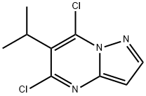 5,7-dichloro-6-isopropylpyrazolo[1,5-a]pyrimidine Structure