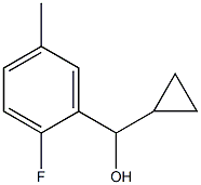 cyclopropyl(2-fluoro-5-methylphenyl)methanol Structure