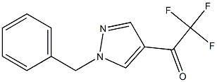 1-(1-benzyl-1H-pyrazol-4-yl)-2,2,2-trifluoroethan-1-one Structure