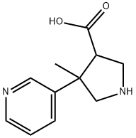 ethyl 4-methyl-4-(pyridin-3-yl)pyrrolidine-3-carboxylate Structure