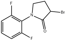 3-bromo-1-(2,6-difluorophenyl)pyrrolidin-2-one Structure