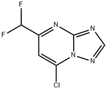 7-chloro-5-(difluoromethyl)-[1,2,4]triazolo[1,5-a]pyrimidine Structure