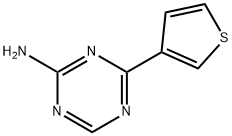 4-(3-Thienyl)-1,3,5-triazin-2-amine 구조식 이미지