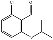 2-chloro-6-(propan-2-ylsulfanyl)benzaldehyde Structure