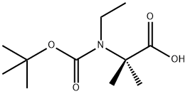 2-[Boc-(ethyl)amino]-2-methylpropanoic acid Structure