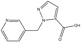 1-(pyridin-3-ylmethyl)-1H-pyrazole-5-carboxylic acid Structure