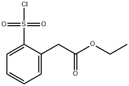 ethyl 2-[2-(chlorosulfonyl)phenyl]acetate 구조식 이미지