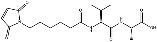 N-[6-(2,5-Dioxo-2,5-dihydro-1H-pyrrol-1-yl)hexanoyl]-L-valyl-L-alanine Structure