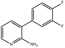 2-AMINO-3-(3,4-DIFLUOROPHENYL)PYRIDINE Structure