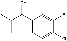 1-(4-chloro-3-fluorophenyl)-2-methylpropan-1-ol 구조식 이미지