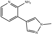 3-(1-METHYL-1H-PYRAZOL-4-YL)PYRIDIN-2-AMINE 구조식 이미지