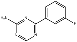 4-(3-Fluorophenyl)-1,3,5-triazin-2-amine 구조식 이미지