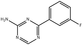 4-(3-Fluorophenyl)-1,3,5-triazin-2-amine Structure