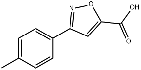 3-(4-methylphenyl)-1,2-oxazole-5-carboxylic acid 구조식 이미지