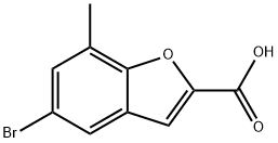 5-bromo-7-methyl-1-benzofuran-2-carboxylic acid Structure