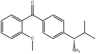 4-((1S)-1-Amino-2-methylpropyl)phenyl 2-methoxyphenyl ketone Structure