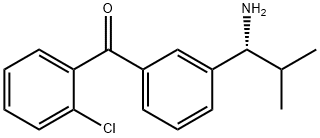 3-((1R)-1-Amino-2-methylpropyl)phenyl 2-chlorophenyl ketone Structure