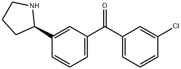 3-((2R)Pyrrolidin-2-yl)phenyl 3-chlorophenyl ketone Structure