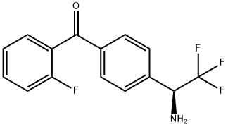 4-((1S)-1-Amino-2,2,2-trifluoroethyl)phenyl 2-fluorophenyl ketone Structure