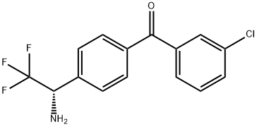 4-((1S)-1-Amino-2,2,2-trifluoroethyl)phenyl 3-chlorophenyl ketone Structure