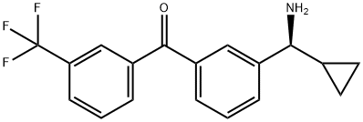 3-((1S)Aminocyclopropylmethyl)phenyl 3-(trifluoromethyl)phenyl ketone Structure