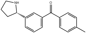 3-((2S)Pyrrolidin-2-yl)phenyl 4-methylphenyl ketone 구조식 이미지