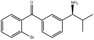 3-((1S)-1-Amino-2-methylpropyl)phenyl 2-bromophenyl ketone Structure