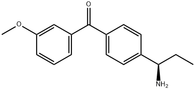 4-((1R)-1-Aminopropyl)phenyl 3-methoxyphenyl ketone Structure