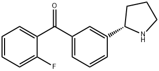 3-((2S)Pyrrolidin-2-yl)phenyl 2-fluorophenyl ketone Structure