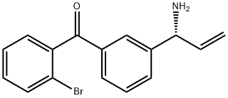 3-((1R)-1-Aminoprop-2-enyl)phenyl 2-bromophenyl ketone Structure